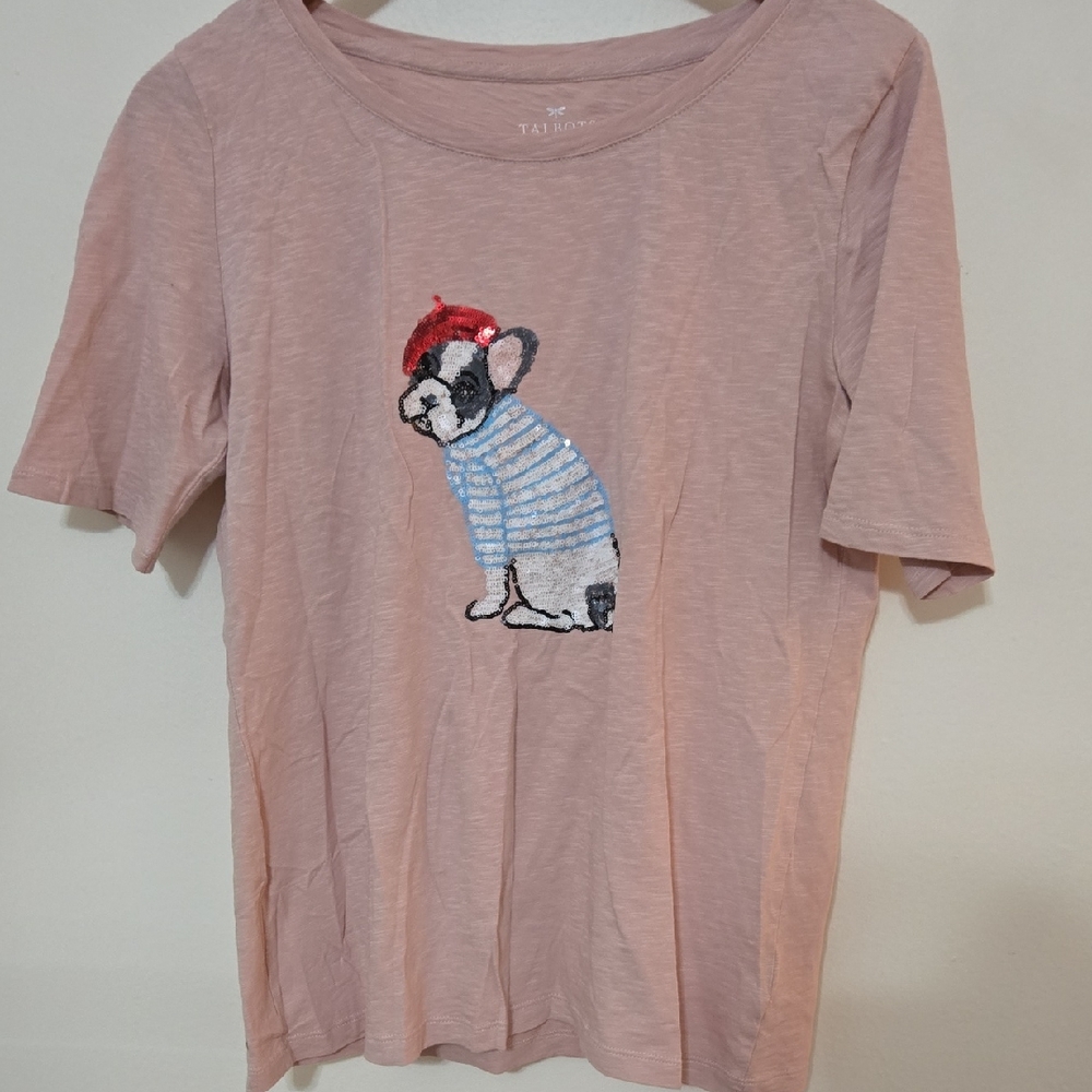 Talbots Blush Pink Cotton Top